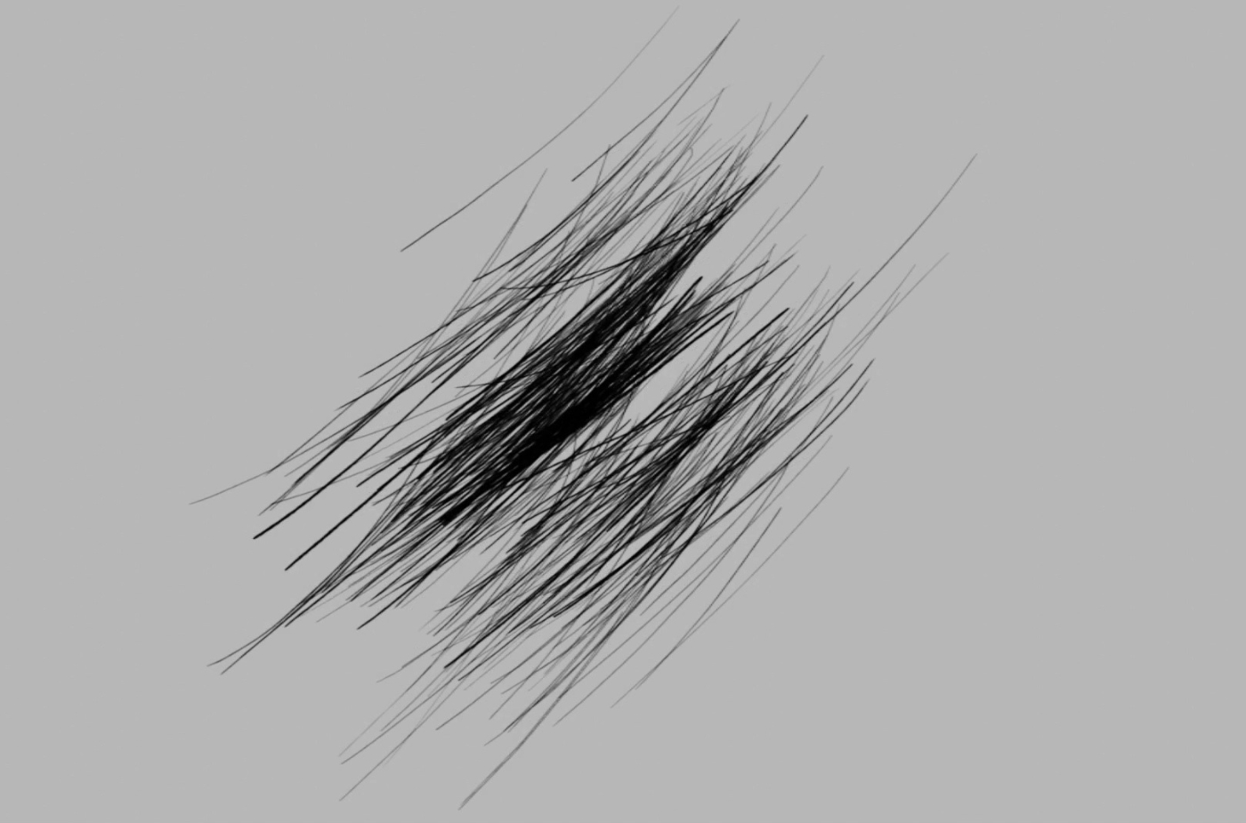 screenshot 2D Blender animation, turning lines